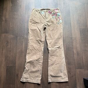 Kimchi Blue Urban Outfitter Pants Womens Size 24 Brown Boot Cut Velvet Boho